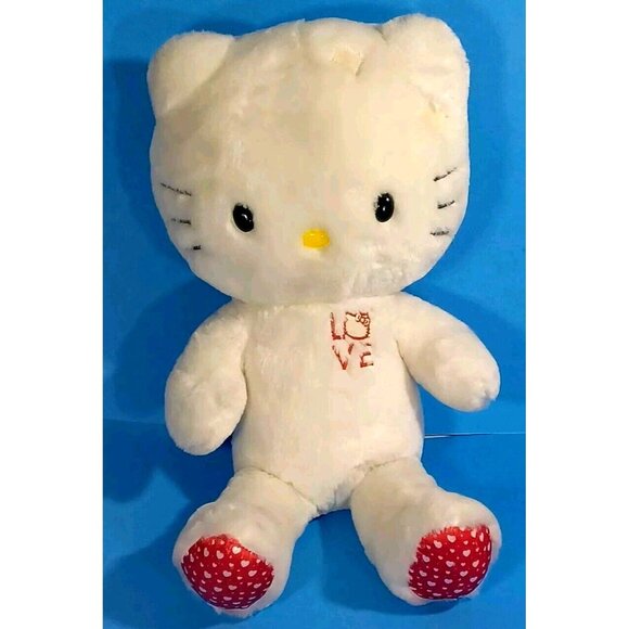 Build A Bear Sanrio Hello Kitty Valentines Day LOVE Plush White Red Hear… - Picture 4 of 6